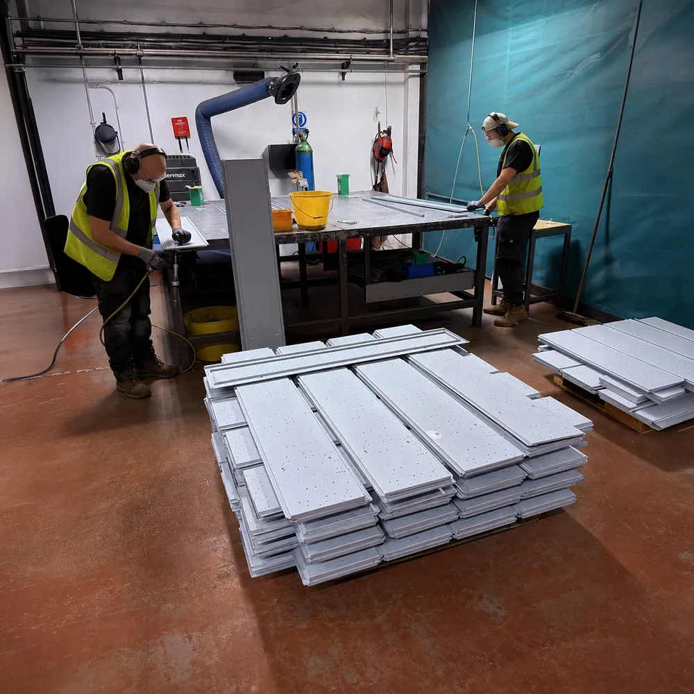 Precision luminaire fabrication and drilling