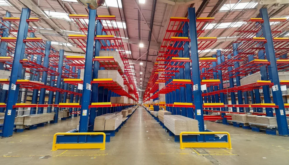 Industrial warehouse racking LED lighting