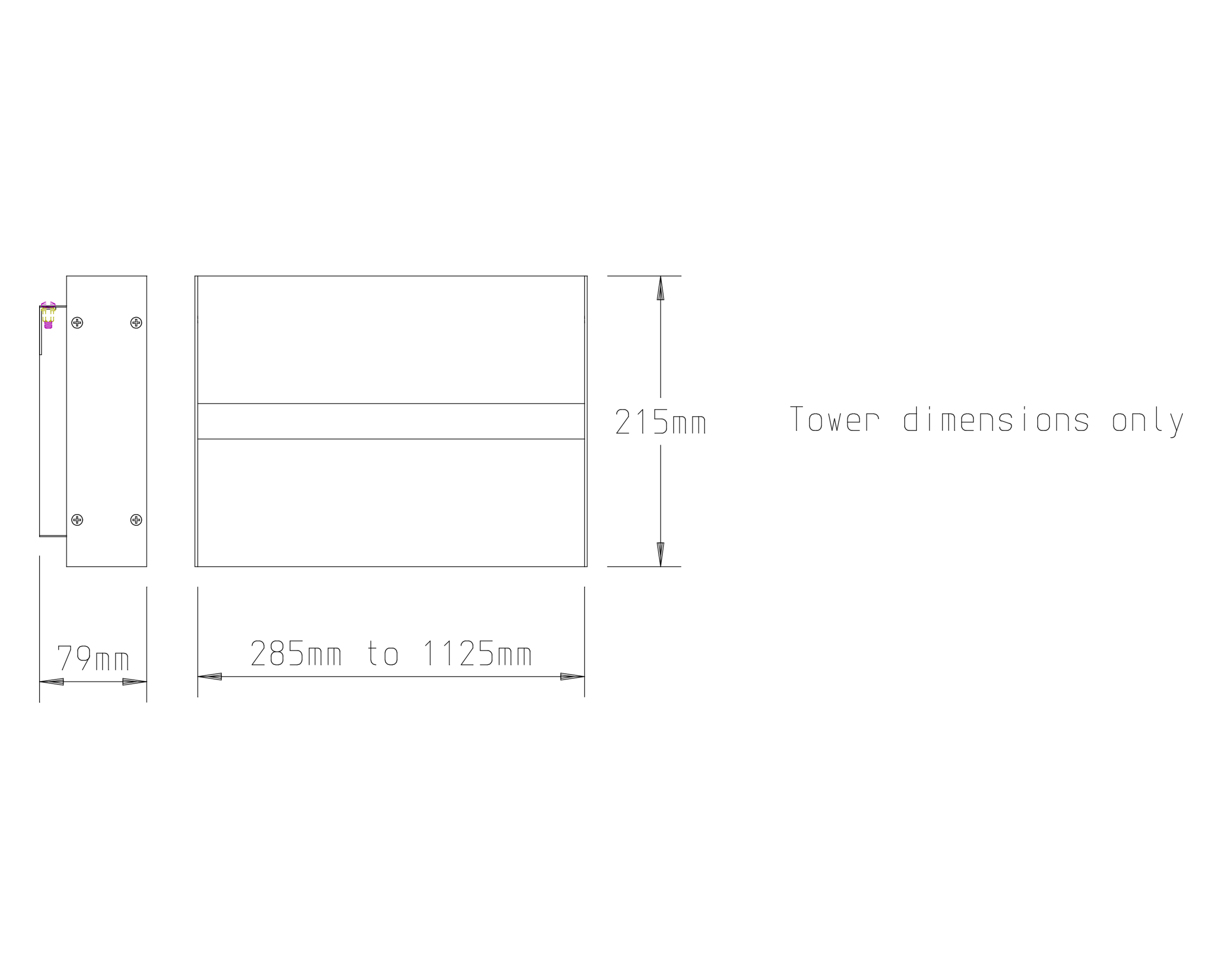 Meridian Wl Technical Dimensions & Drawing 2