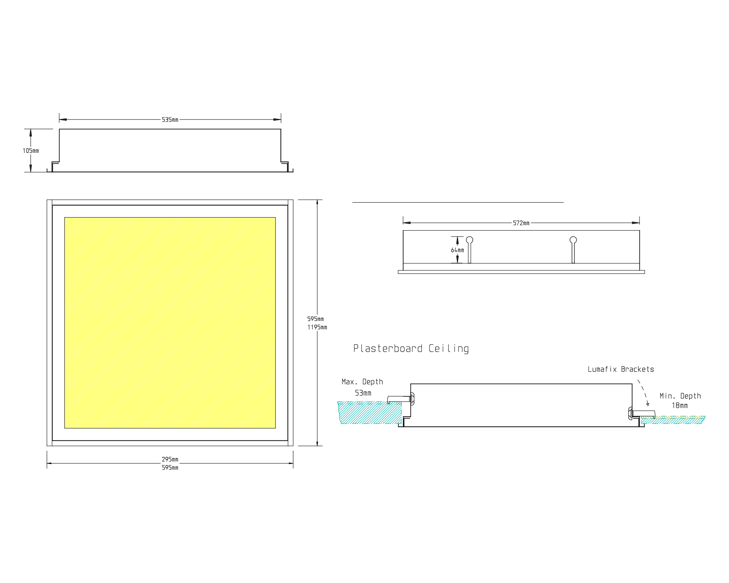 Universal Technical Dimensions & Drawing