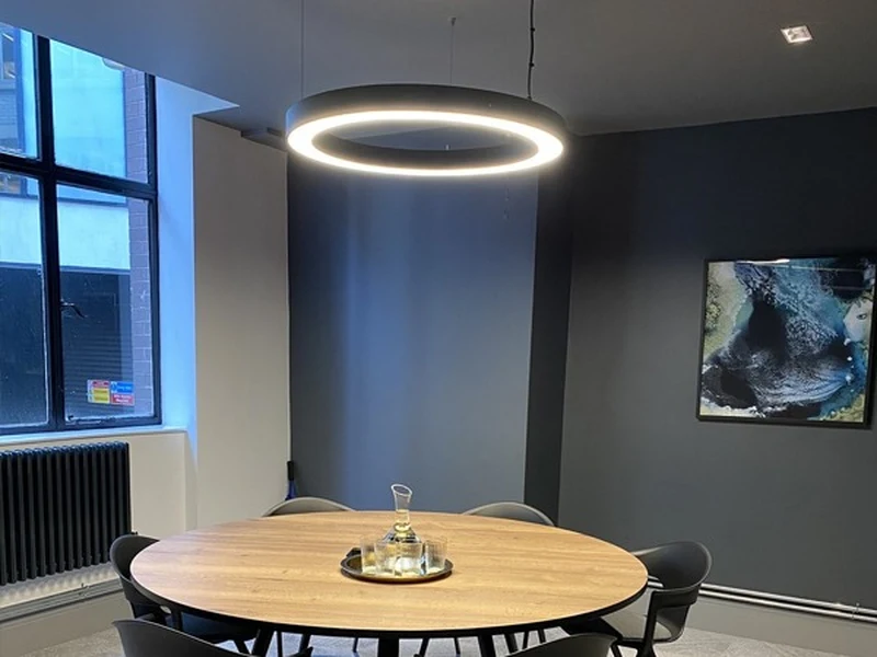 Brook House lighting installation detail