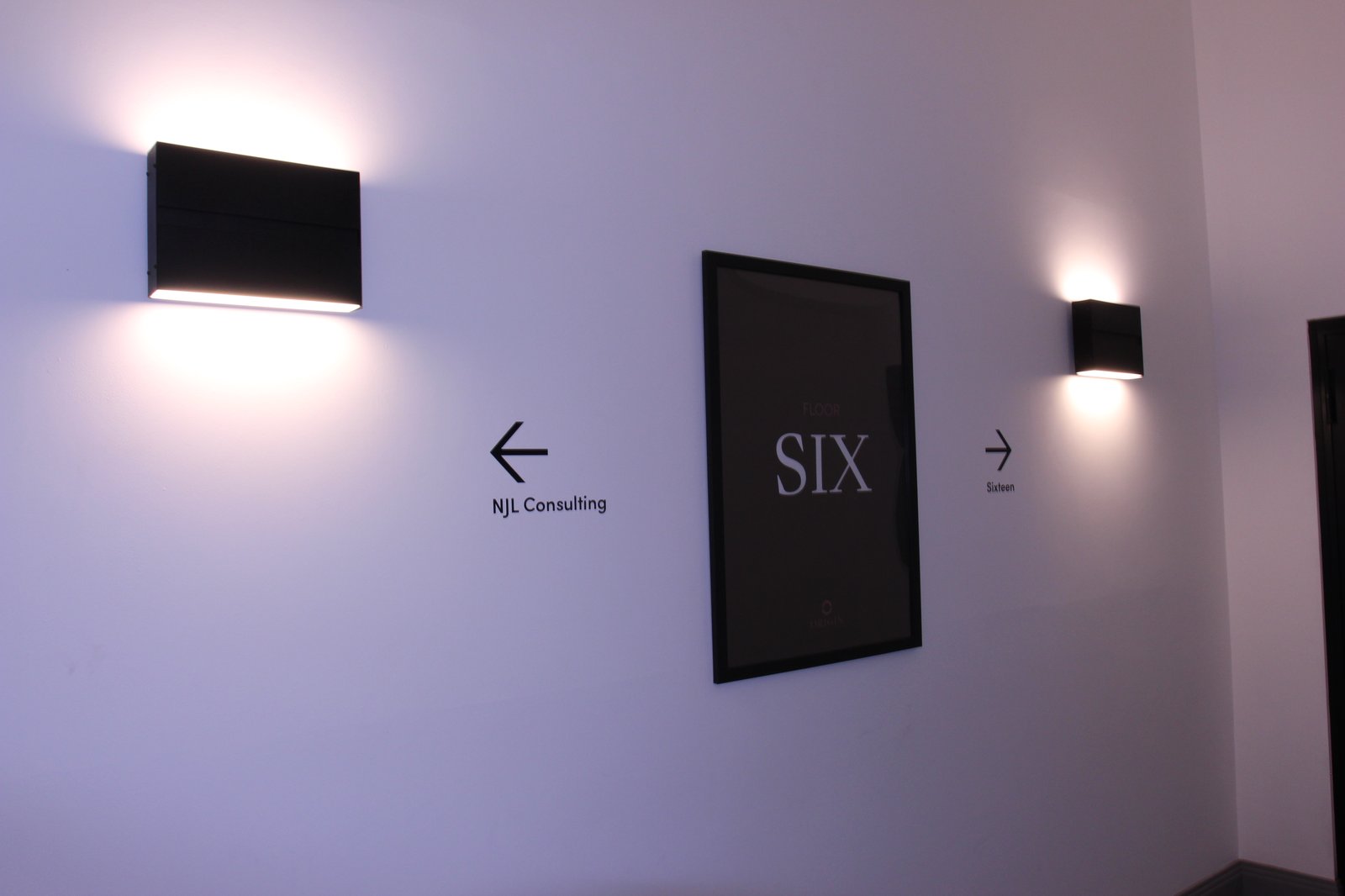 Lighting installation detail