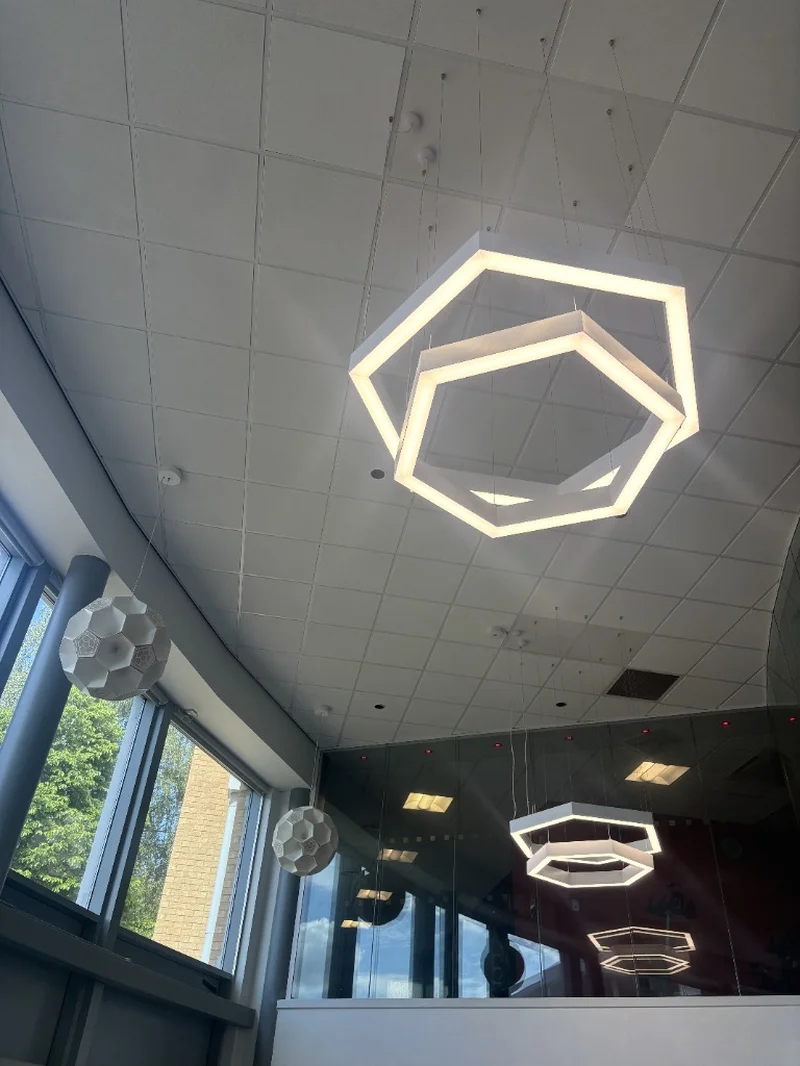 Haltemprice Leisure Centre lighting installation detail