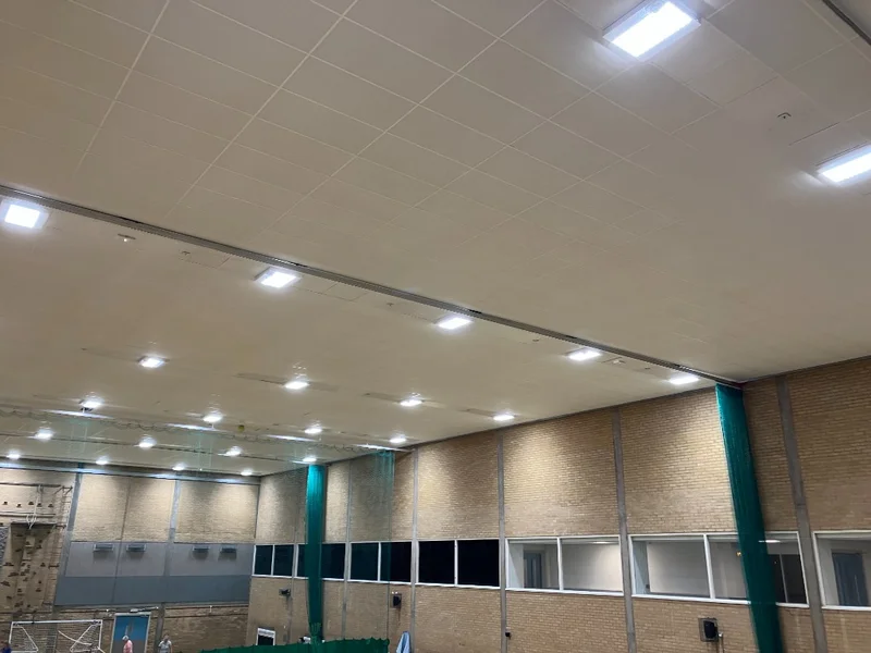 Haltemprice Leisure Centre lighting installation detail