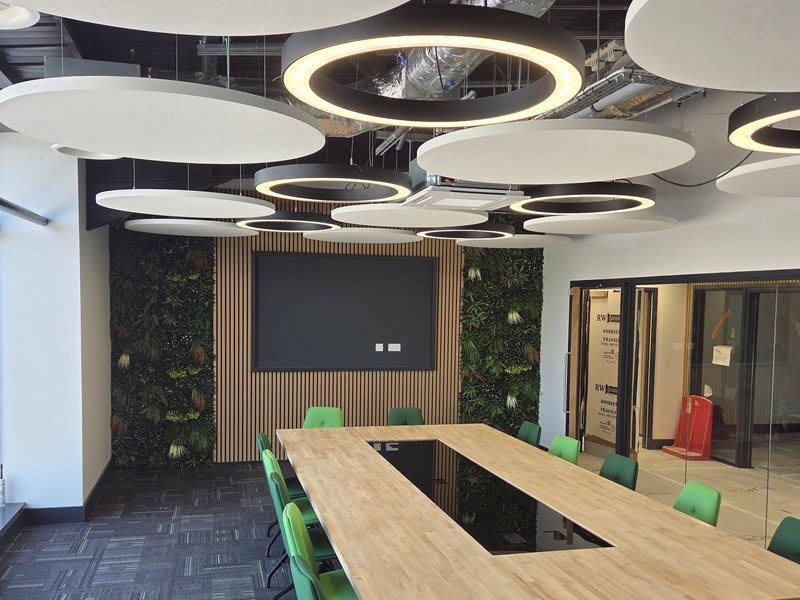 Lighting installation detail